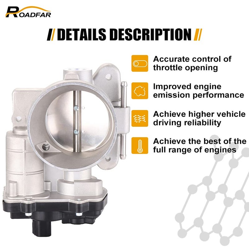 ROADFAR Fuel Injection Throttle Body 67-3000 12570800 S20006 for 2004 for Buick Rainier | 2003-2006 for Cadillac | 2003-2007 for Chevrolet | 2003-2007 for GMC | 2003-2007 for Hummer H2 - Image 3